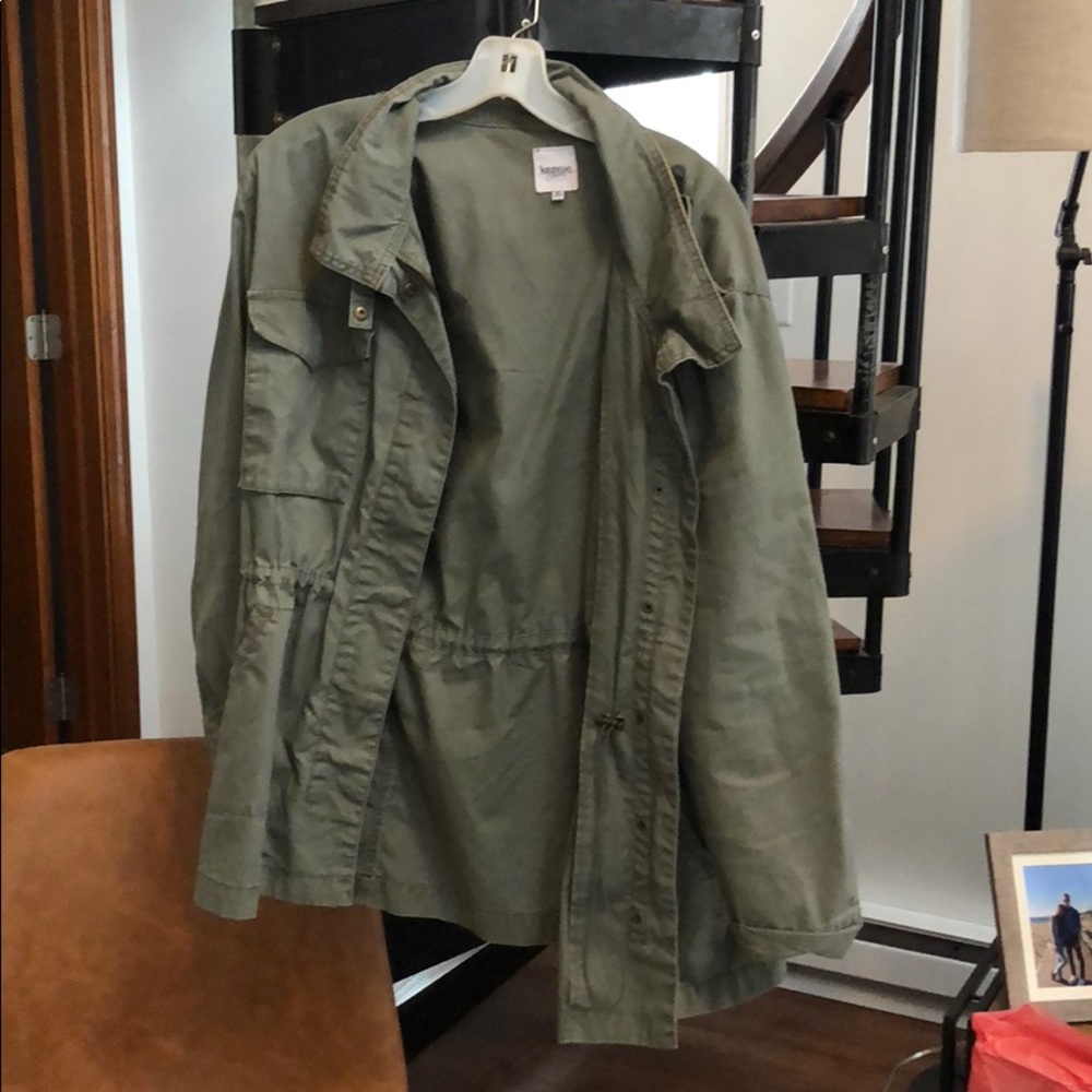 Army green coat